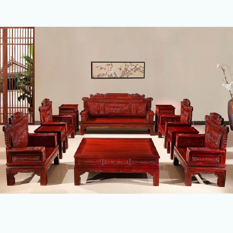 东阳红木厂家直销非洲酸枝木明清古典兰亭序沙发