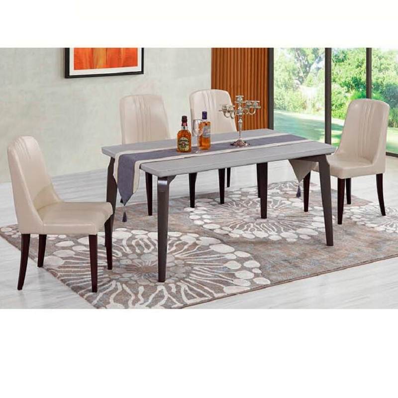 餐桌椅组合现代简约小户型餐桌长方形一桌四椅家用多功能饭桌