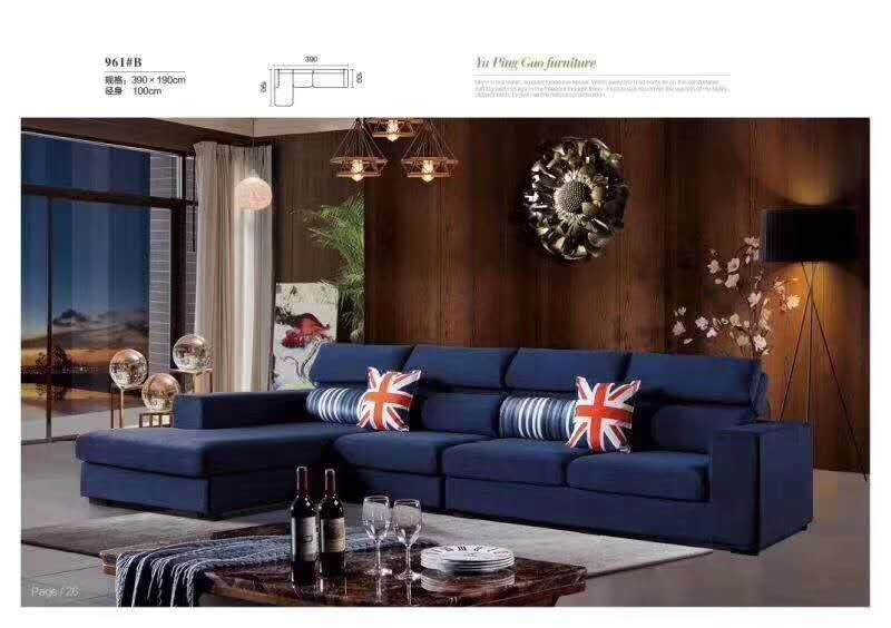 意式轻奢客厅布艺沙发简约现代大小户型贵妃组合北欧极简整装家具