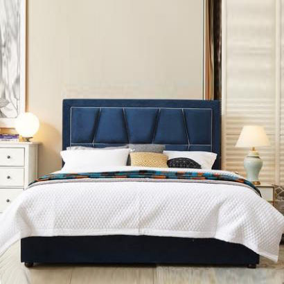 欧式高背公主床美式风格软包床 现代简约双人床1.8米 实木婚庆床