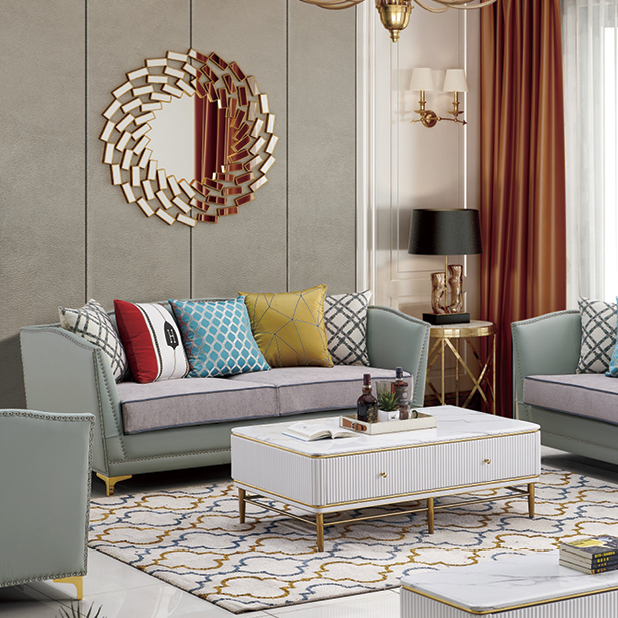 新款真皮沙发小户型简约现代客厅三人位沙发组合轻奢纳帕皮沙发