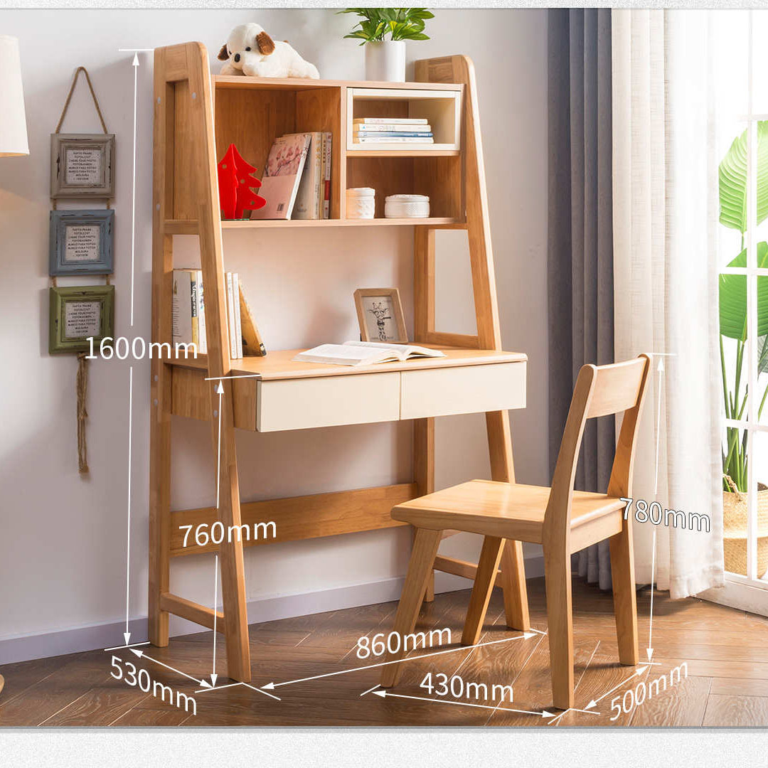 书桌实木家用学生单人写字台60cm迷你小型70窄小桌子长卧室电脑桌