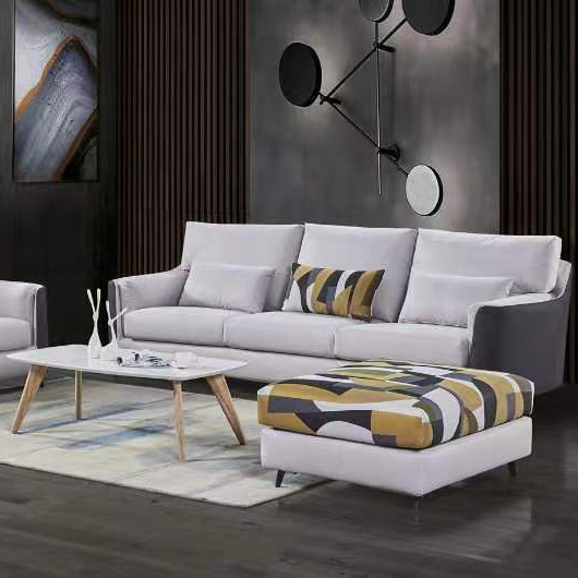 布艺沙发现代简约免洗科技布大小户型大客厅品牌沙发家具组合套装
