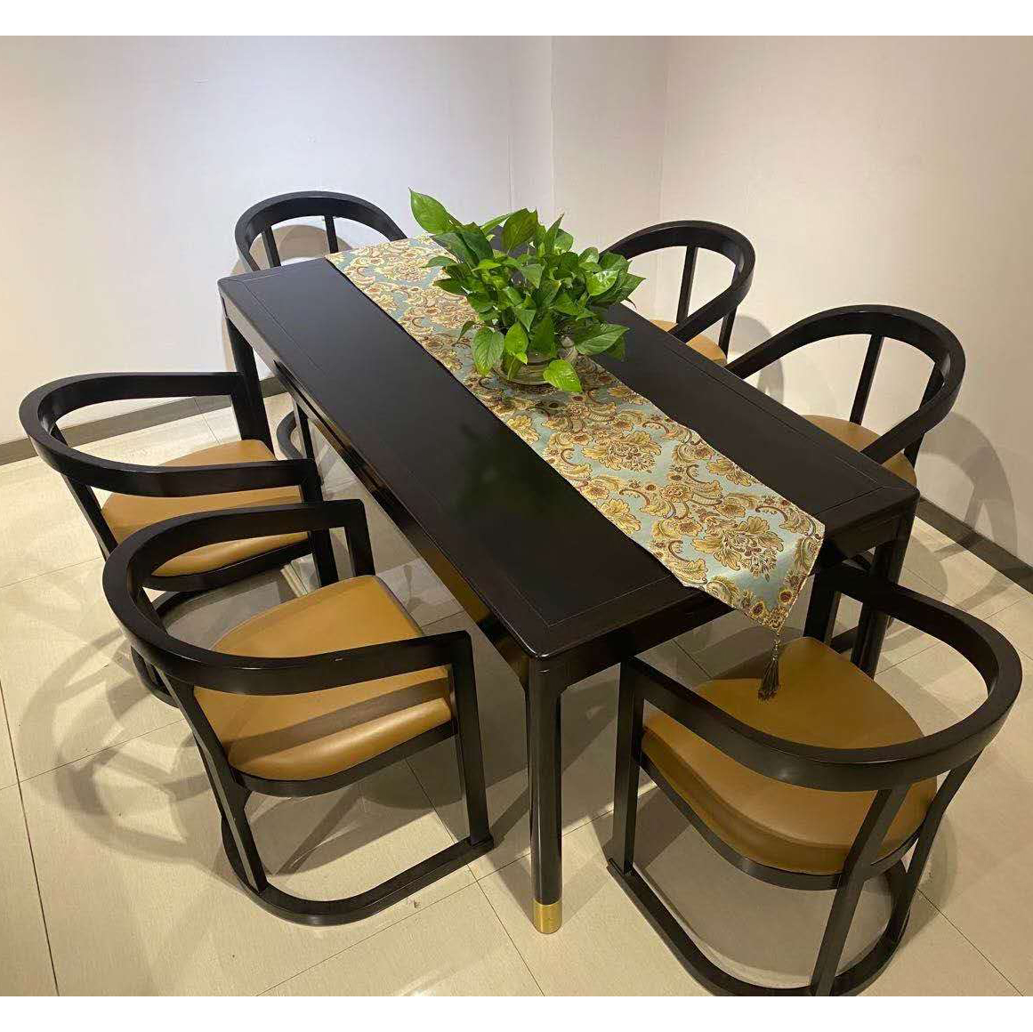 铁艺实木餐桌家用餐饮咖啡厅长方形办公会议桌电脑桌客厅桌椅组合