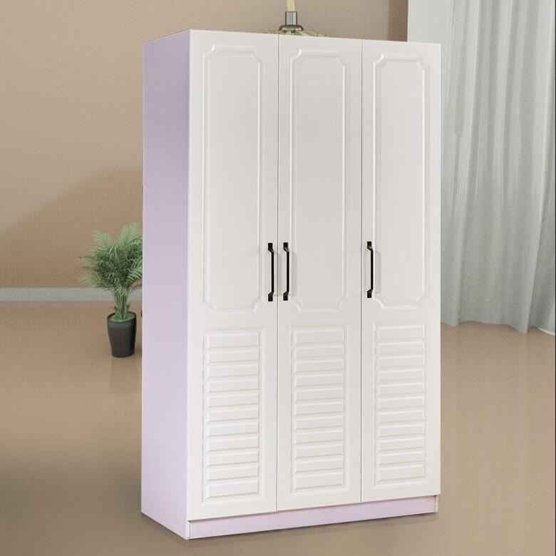 简易卧室衣柜北欧家具收纳架实木板式经济型隔板现代简约家用柜子