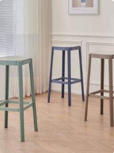 塑料凳子加厚方凳家用可叠放餐桌板凳现代创意胶凳子北欧吃饭椅子