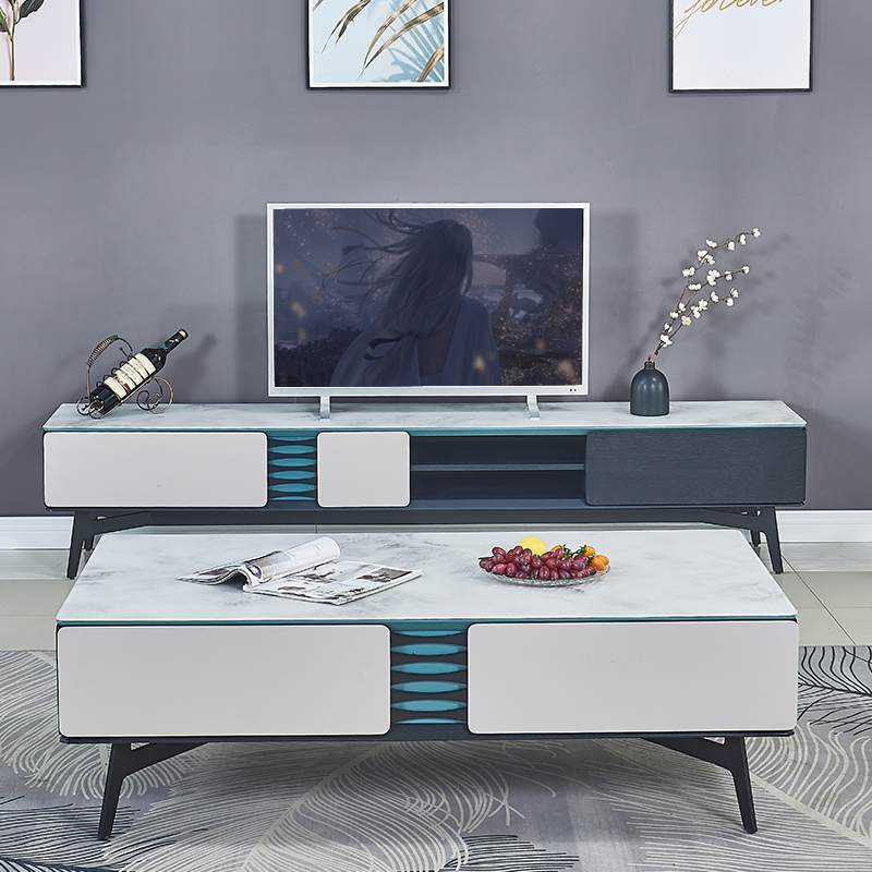 北欧电视柜茶几组合套装现代简约小户型卧室轻奢简易新款电视柜机