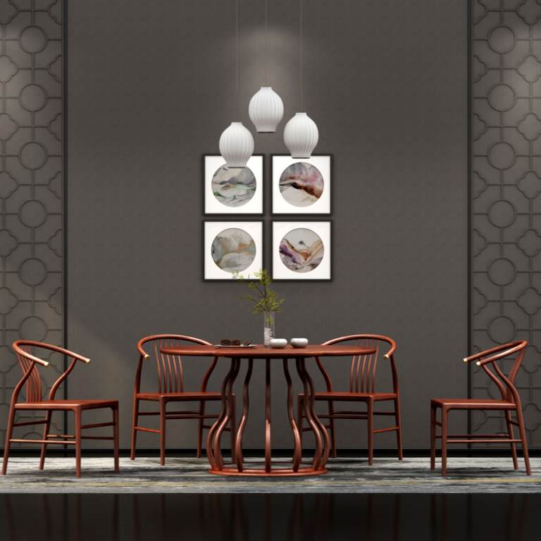 餐厅/红木餐桌/红木餐椅/实木餐桌/实木餐椅/中式餐厅/新中式餐桌