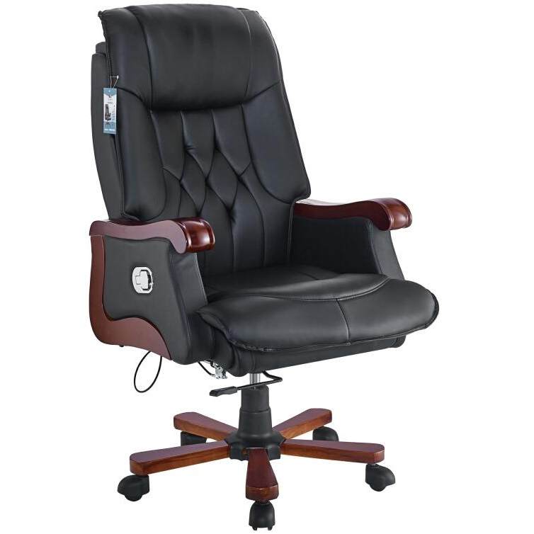 办公家具真皮老板椅商务大班椅实木办公椅按摩可躺转椅家用电脑椅