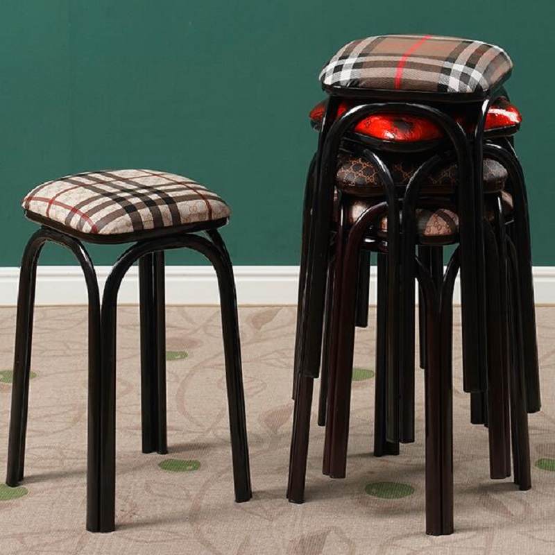 凳子时尚创意餐桌凳家用方凳加厚成人餐厅餐椅现代简约客厅高板凳