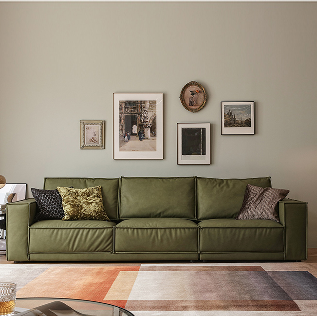 北欧布艺沙发客厅现代轻奢简约小户型意式极简科技布羽绒贵妃沙发