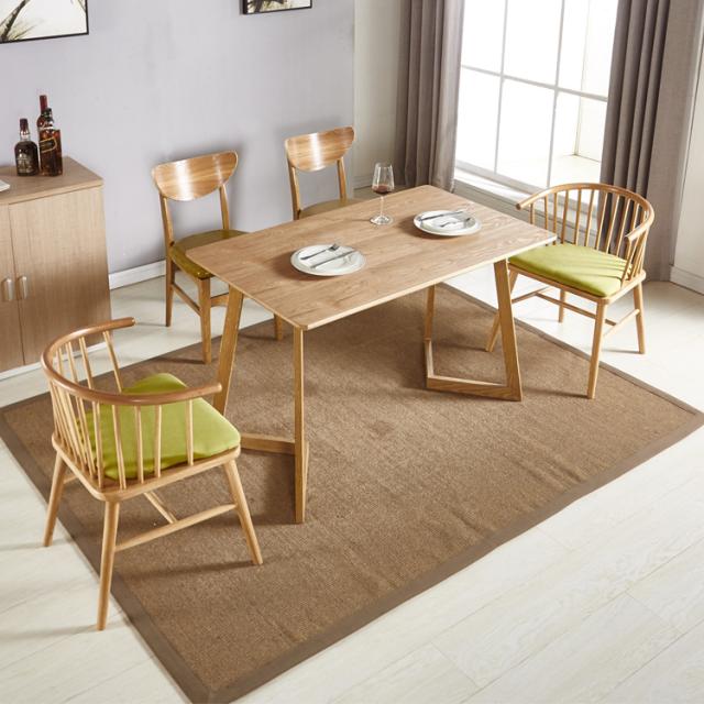 北欧原木色餐桌餐椅长方形饭桌小户型桌子现代简约家用餐厅洽谈桌