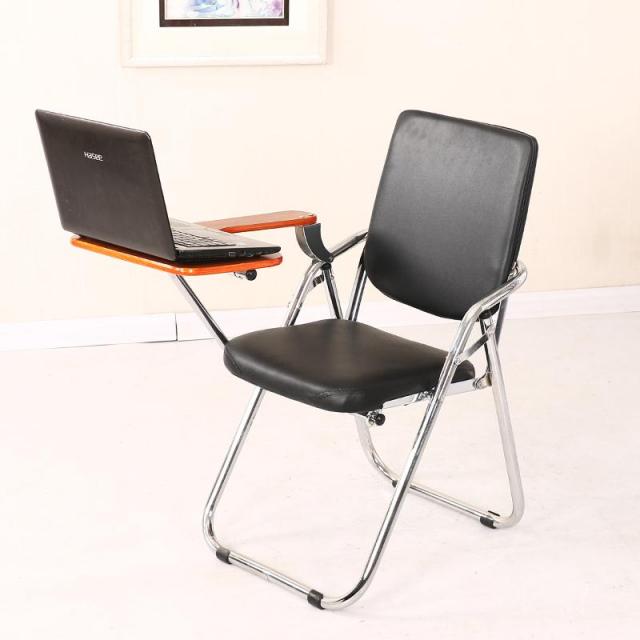 折叠带写字板培训椅会议椅新闻椅办公椅电脑椅洽谈椅学生椅子