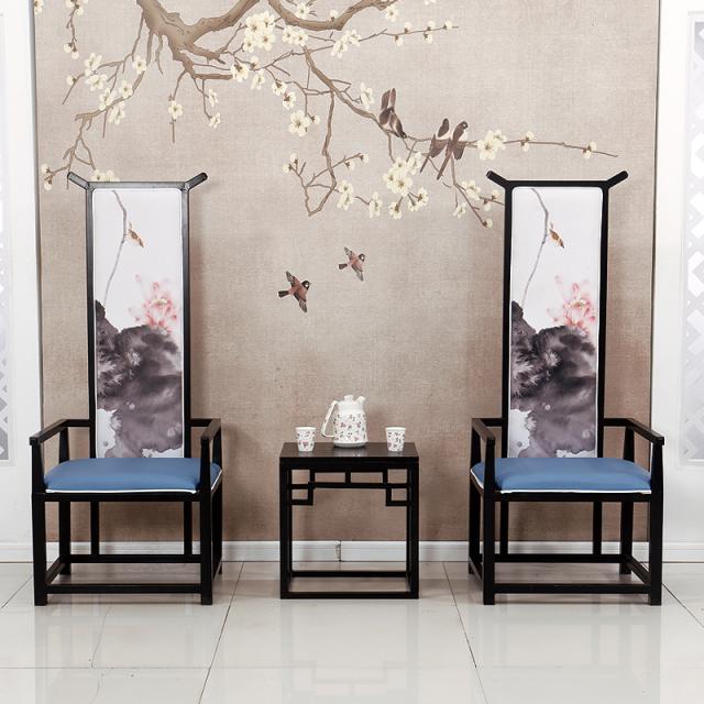 中式铁艺桌椅餐厅包厢家用酒店桌椅