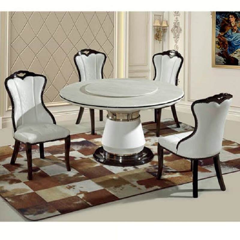 欧式大理石餐桌椅简约时尚大理石餐桌椅欧式大理石餐桌西餐桌