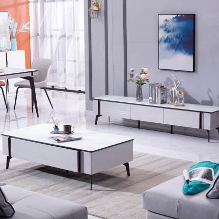 现代简约茶几电视柜组合北欧小户型客厅简易风格家用套装机地柜子