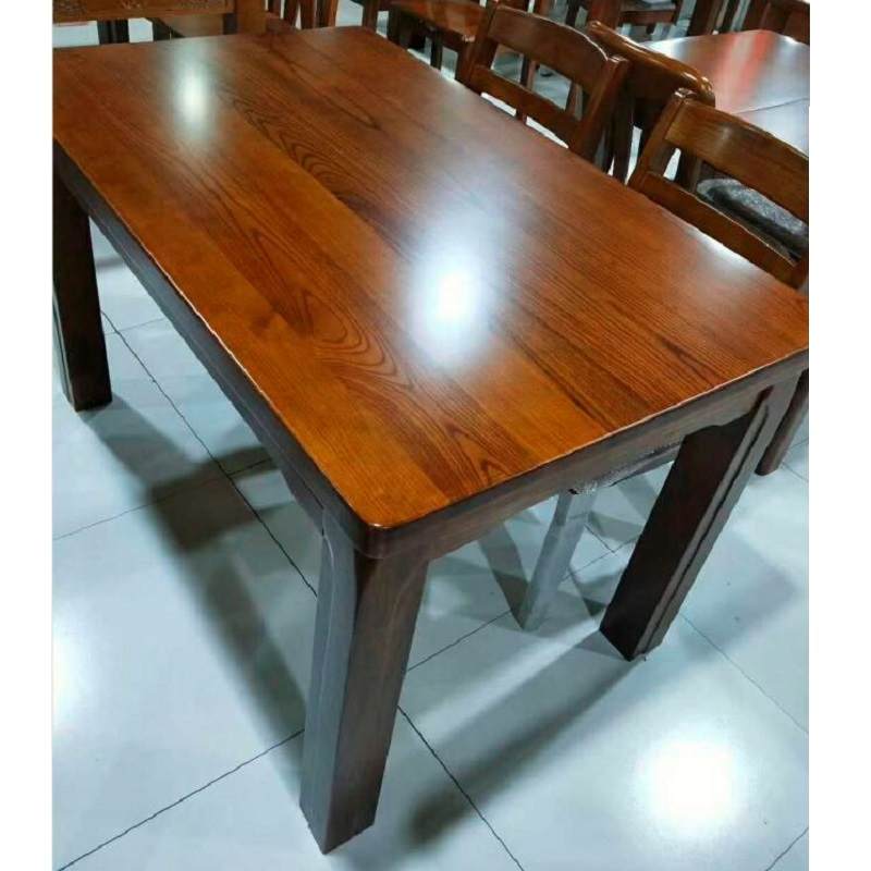 实木餐桌椅组合套装现代中式简约小户型饭桌全水曲柳餐厅实木家具