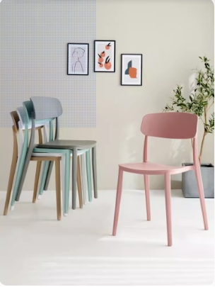 简约塑料餐椅北欧家用成人椅子靠背凳子书桌椅奶茶店休闲化妆椅子