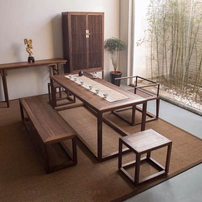 新中式实木茶桌组合5件套
