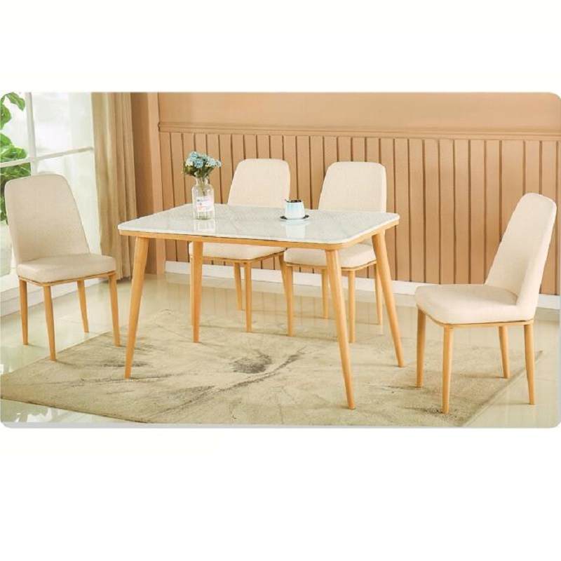 北欧实木餐桌椅现代简约长方形实木餐桌钢化玻璃餐桌小户型餐桌椅