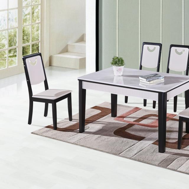 现代简约北欧餐桌小户型家用长方形饭桌实木桌
